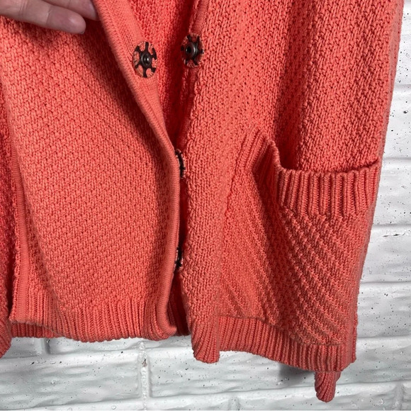 LULULEMON Post Practice Chunky knit Sweater Cardigan Size 10 - Picture 5 of 11